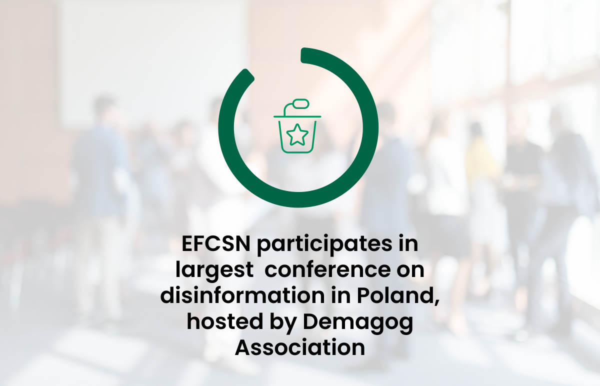 EFCSN participates in largest conference on disinformation in Poland, hosted by Demagog Association, as institutional partner
