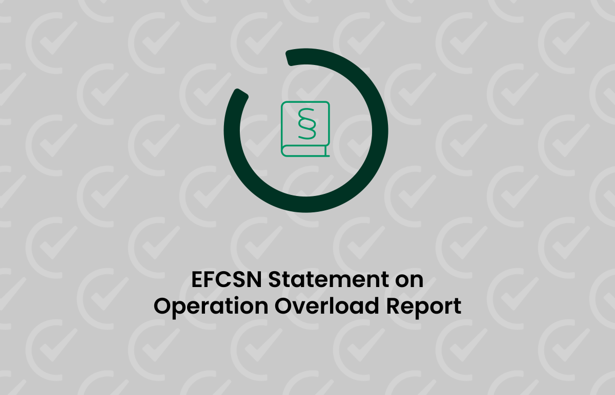 EFCSN Statement on Operation Overload Report