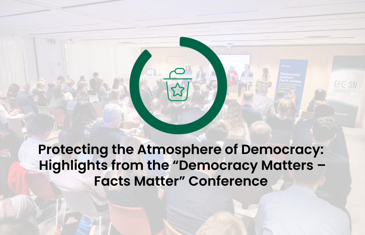 “Democracy Matters – Facts Matter” Conference took place at European parliament with presenters and audience, a conference co-organized by EFCSN, EDMO and EU parliament